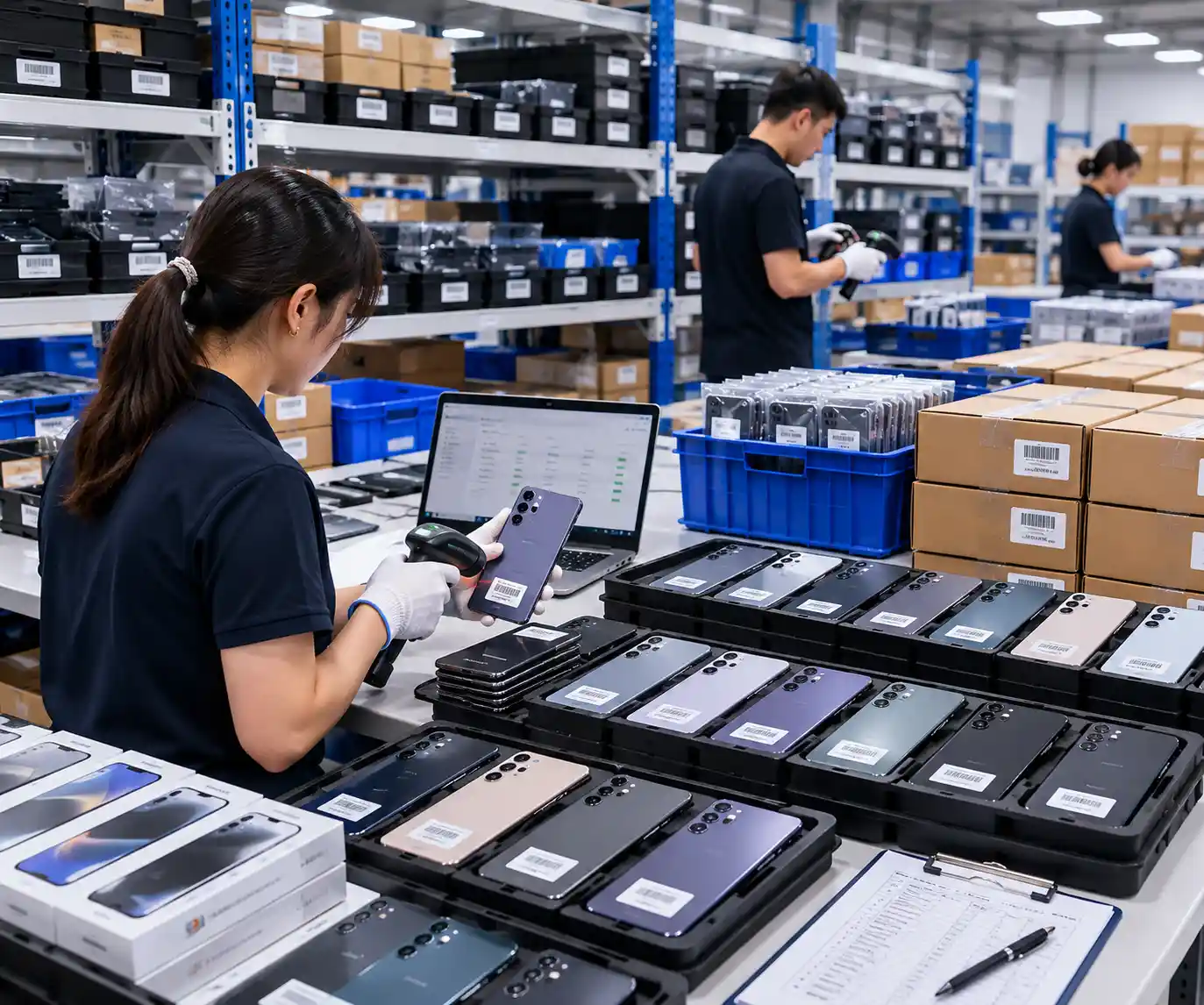 Warehouse and QC laboratory for smartphone refurbishment