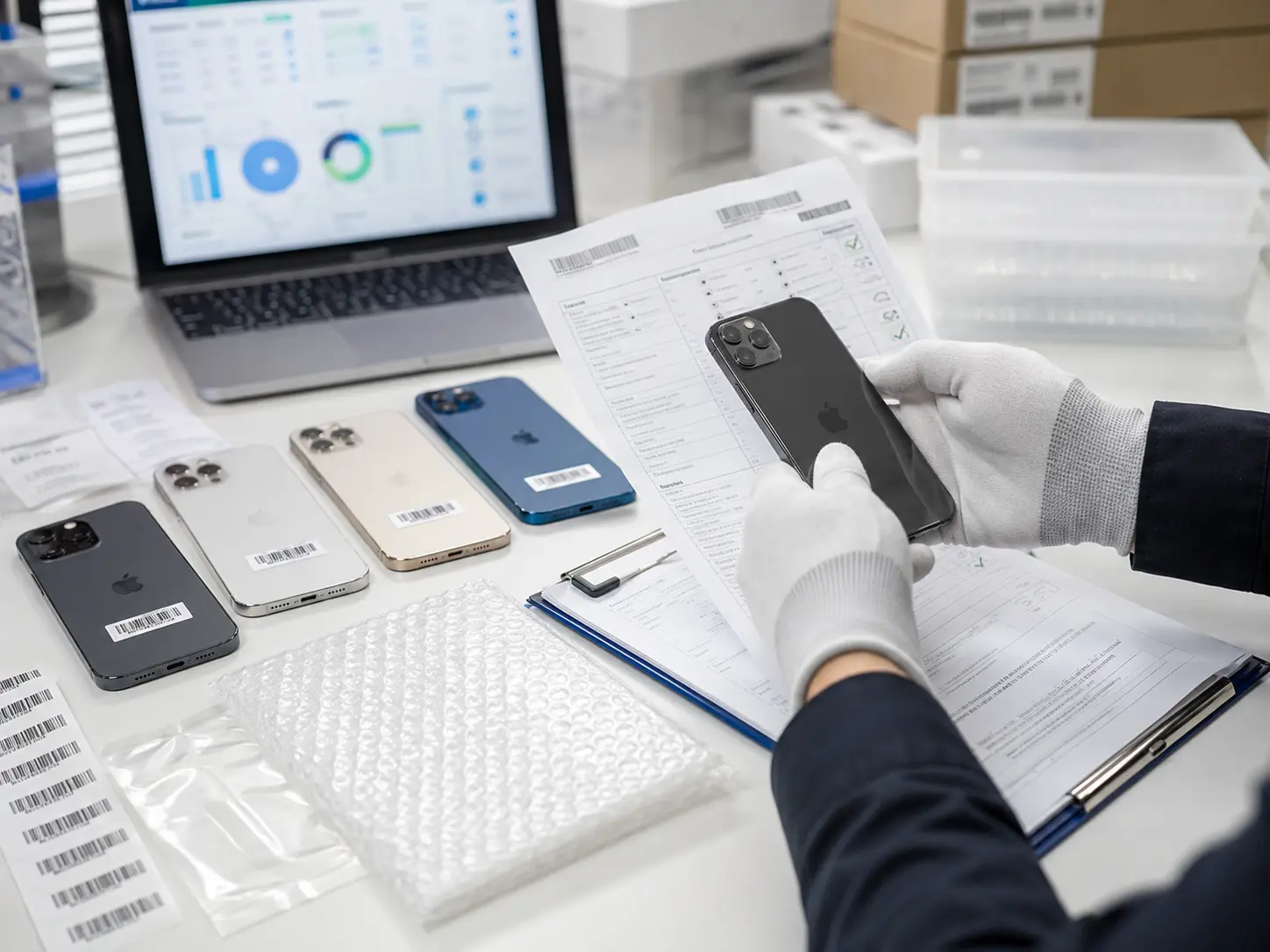 Warranty certificate UI and inspection report