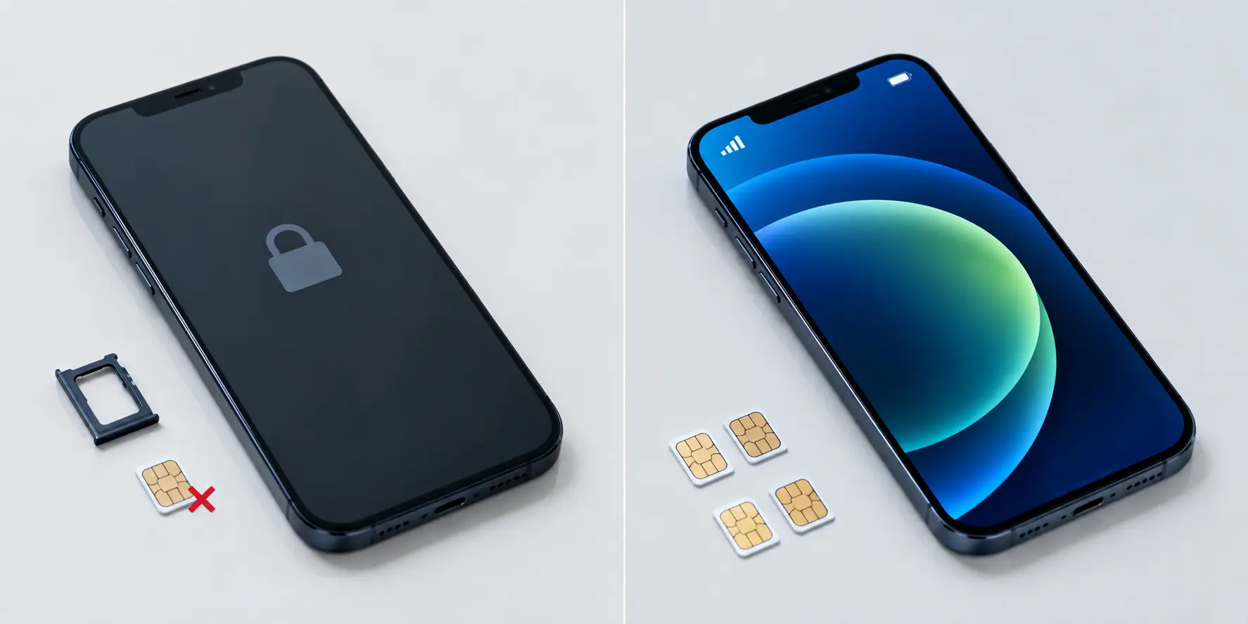 Locked vs unlocked comparison