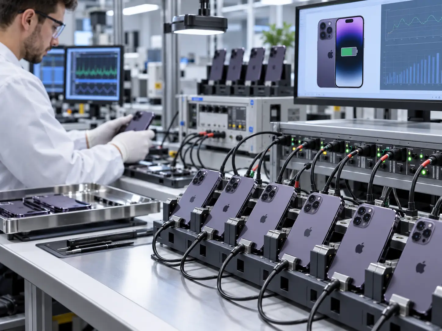 iPhone 14 Pro battery health diagnostic testing