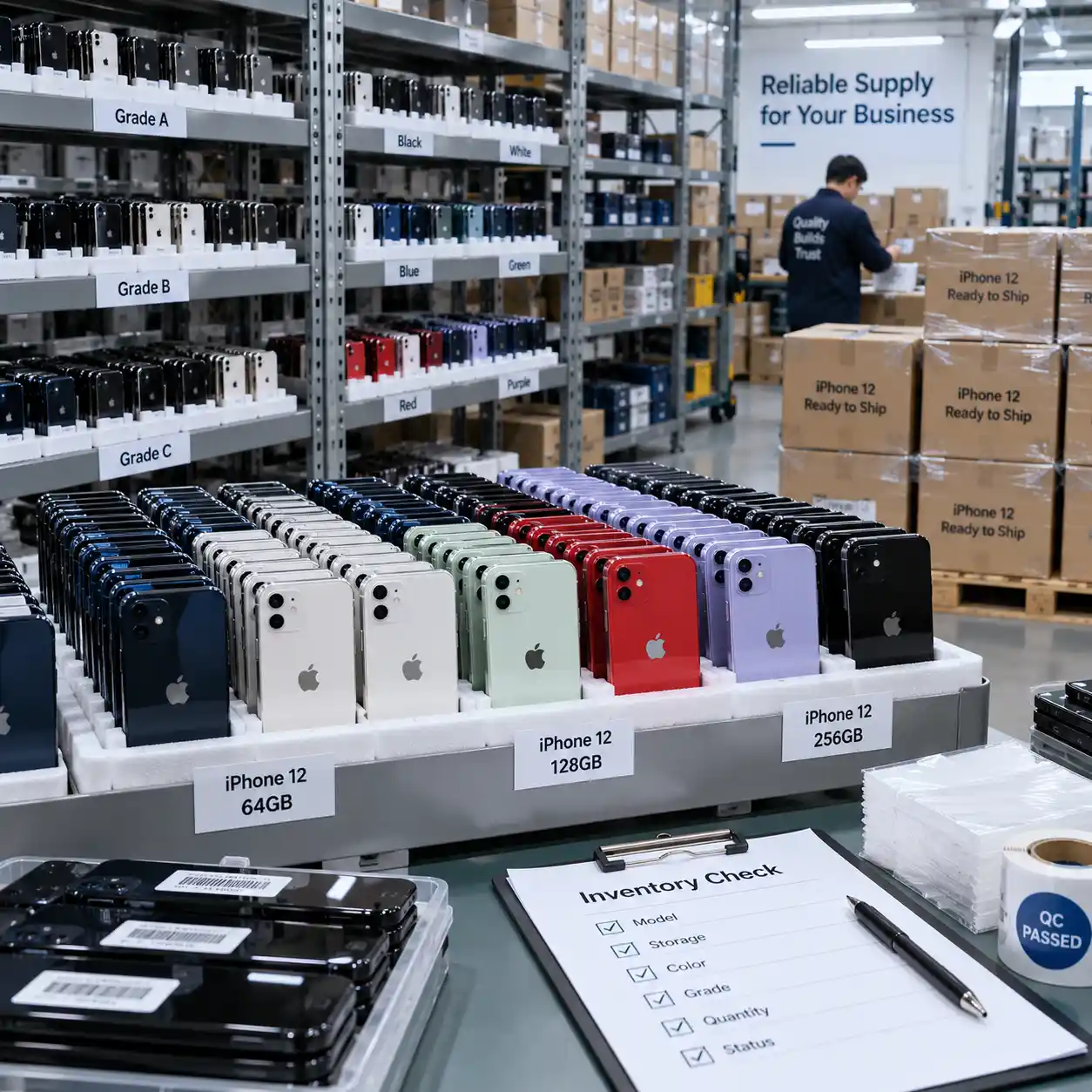 Organized wholesale warehouse inventory