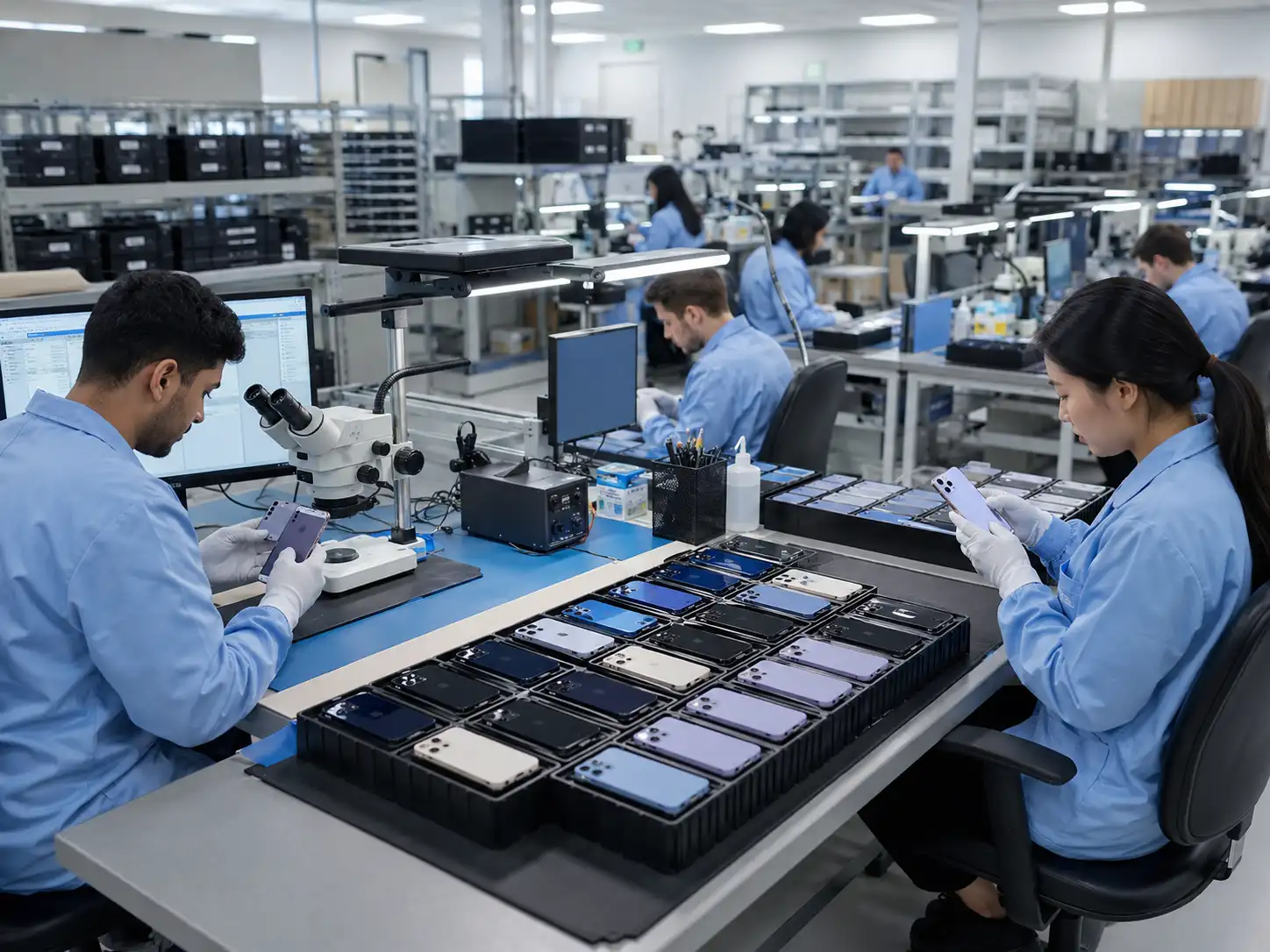 Inspection laboratory and grading area overview