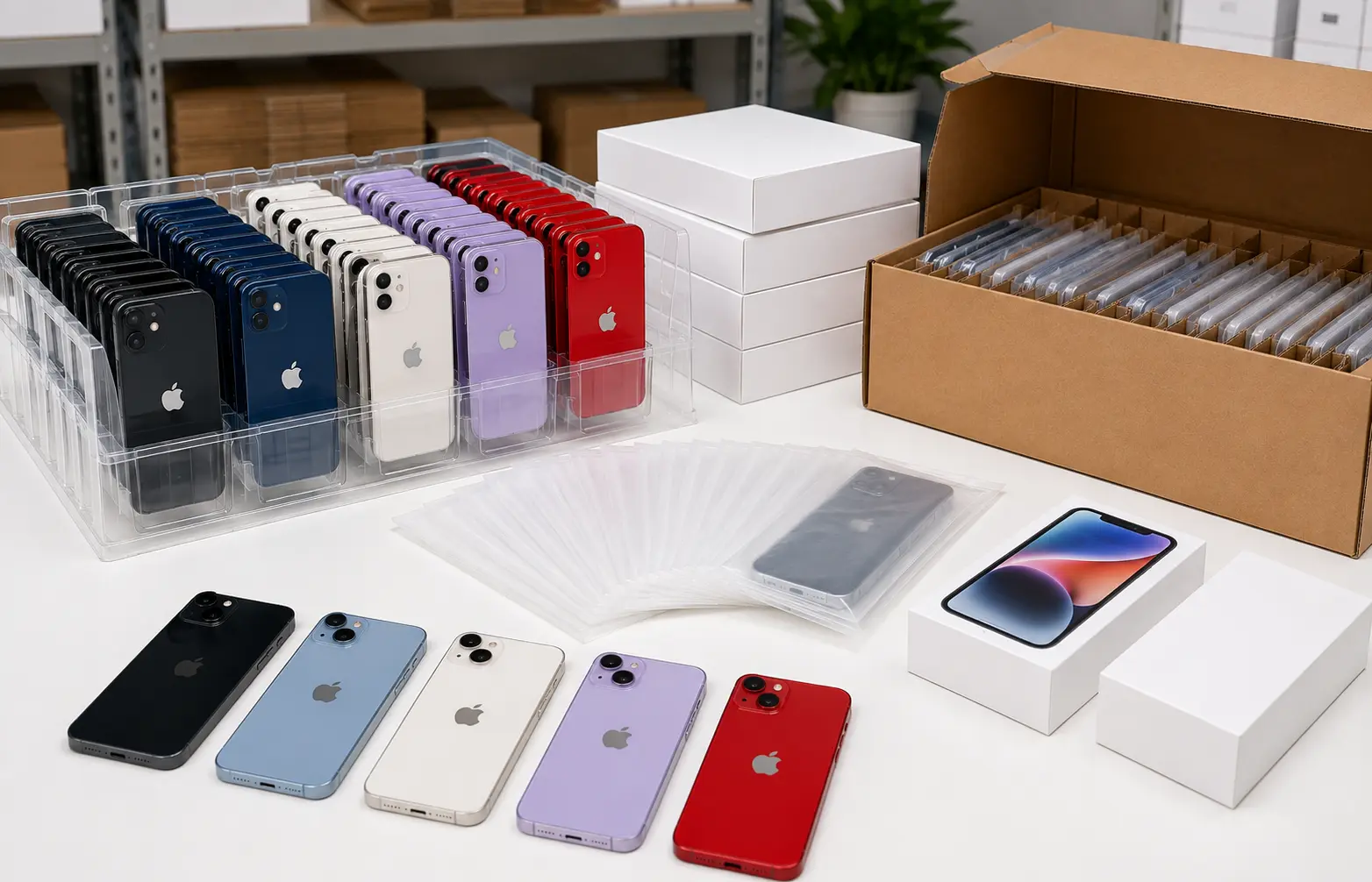 Refurbished iPhone 14 wholesale packaging options